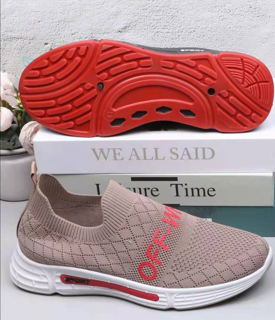 飞织袜子运口男式一脚蹬休闲动鞋详情图2