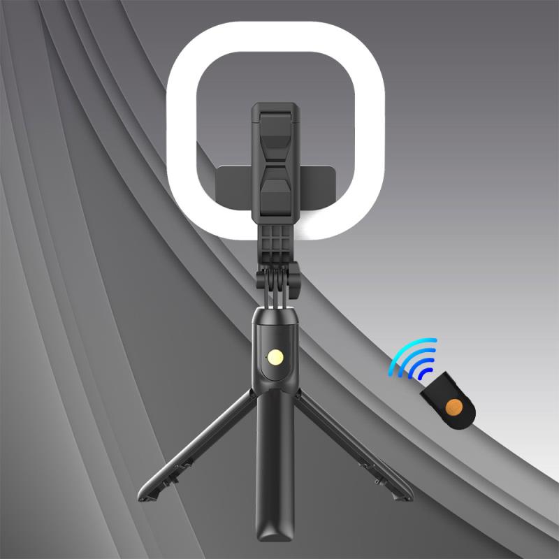 T10L Selfie stick tripod, detachable ring light, fill light, live streaming light, portable 5-inch headlight, detachable Bluetooth tripod selfie stick details Picture
