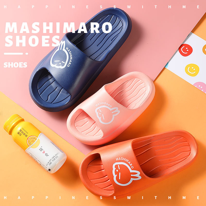 Rogue Rabbit Rubber and Plastic Rabbit Family of Three Parent-Child EVA Cute Flip-flops Rogue Rabbit Rubber and Plastic Rabbit Family of Three Parent-child EVA Cute Flip-flops