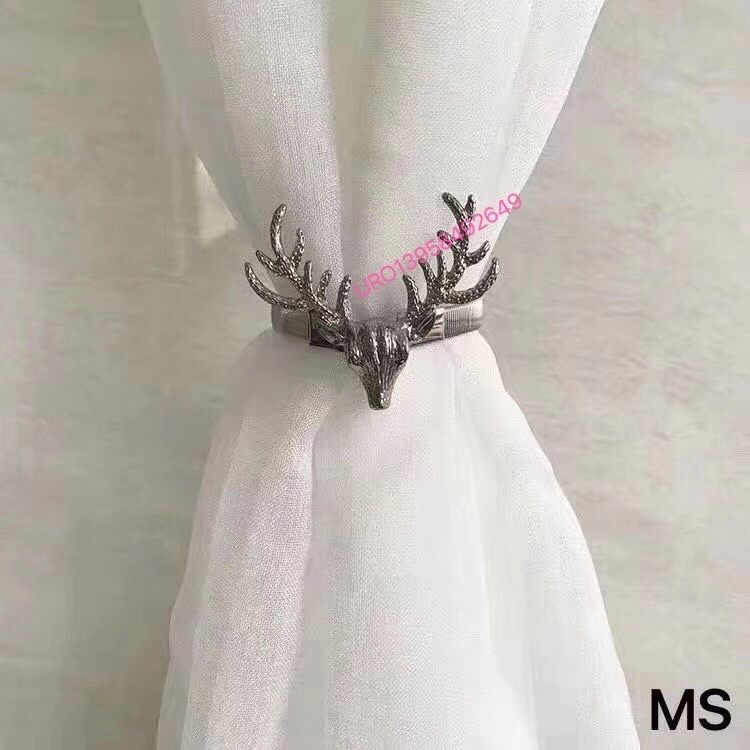 Estilo chino moderno clásico cortina con collar de primavera con hebilla magnética de primavera con hebilla de cortina atmosférica simple cinta de cortina de piedra preciosa cinta de cortina de taladrado detail image 4