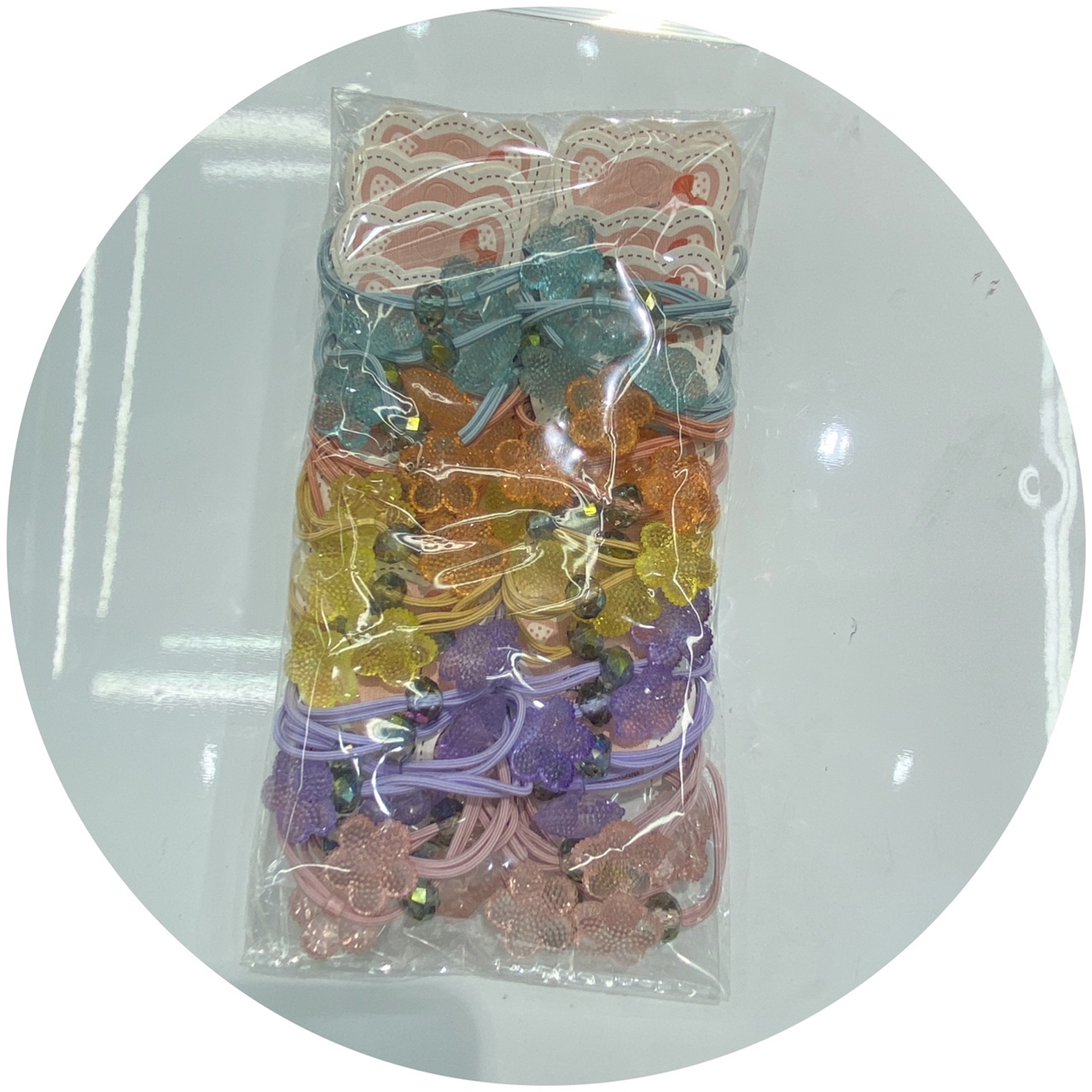 Children's Rubber Band Ins Korea Simple Cute Day Hair Band Girl Cartoon Fruit Hair Tie Cute Girl Hair Circle Simple Student Headwear Mi Ni A Accessories 054