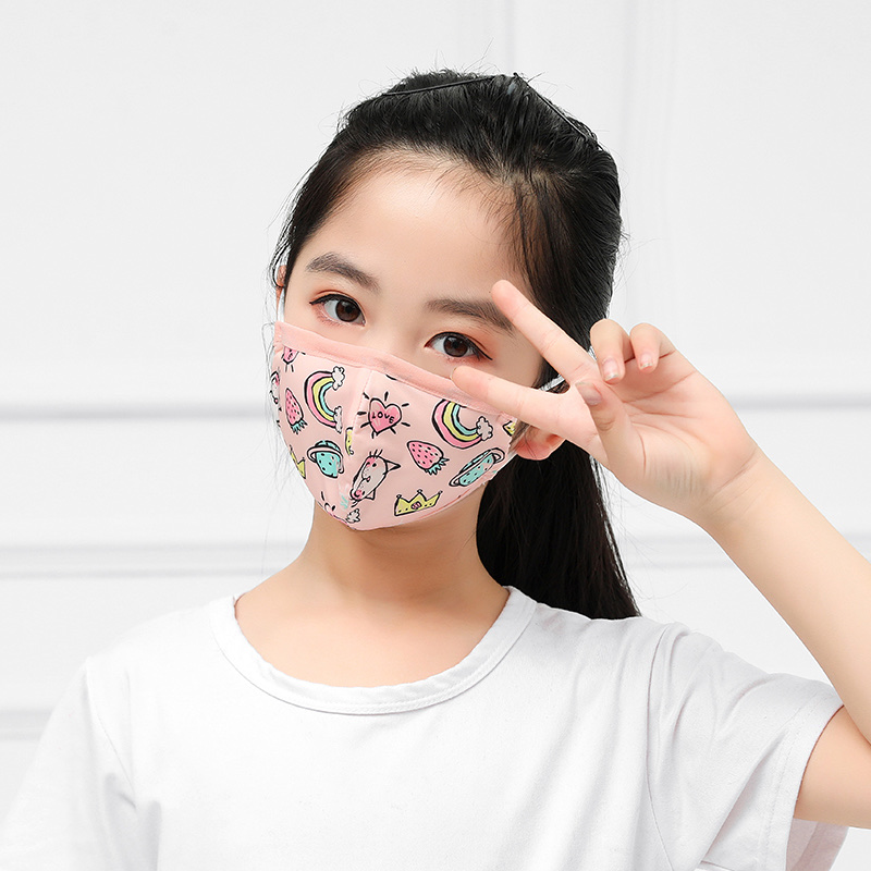 Children, babies, boys and girls sun protection, UV protection, ice silk summer dust-proof and breathable thin cartoon mask [Exclusive for foreign trade detail image 2