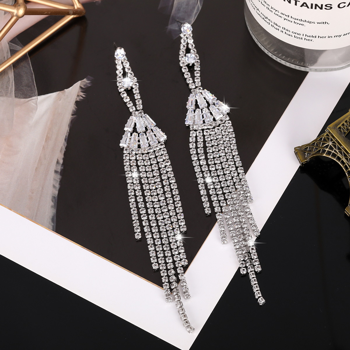 网红直播爆款欧美韩国流行耳环项链手镯戒指爪链水钻9