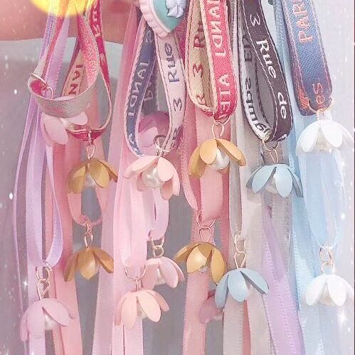 Girls exquisite fabric rubber band G