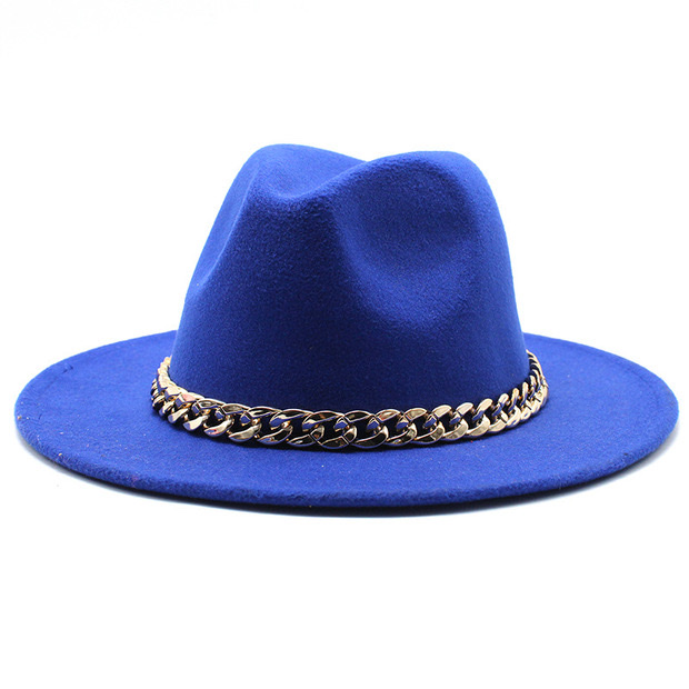A retro Korean-style fashionable and versatile jazz hat with a flat top and black woolen top hat detail image 7