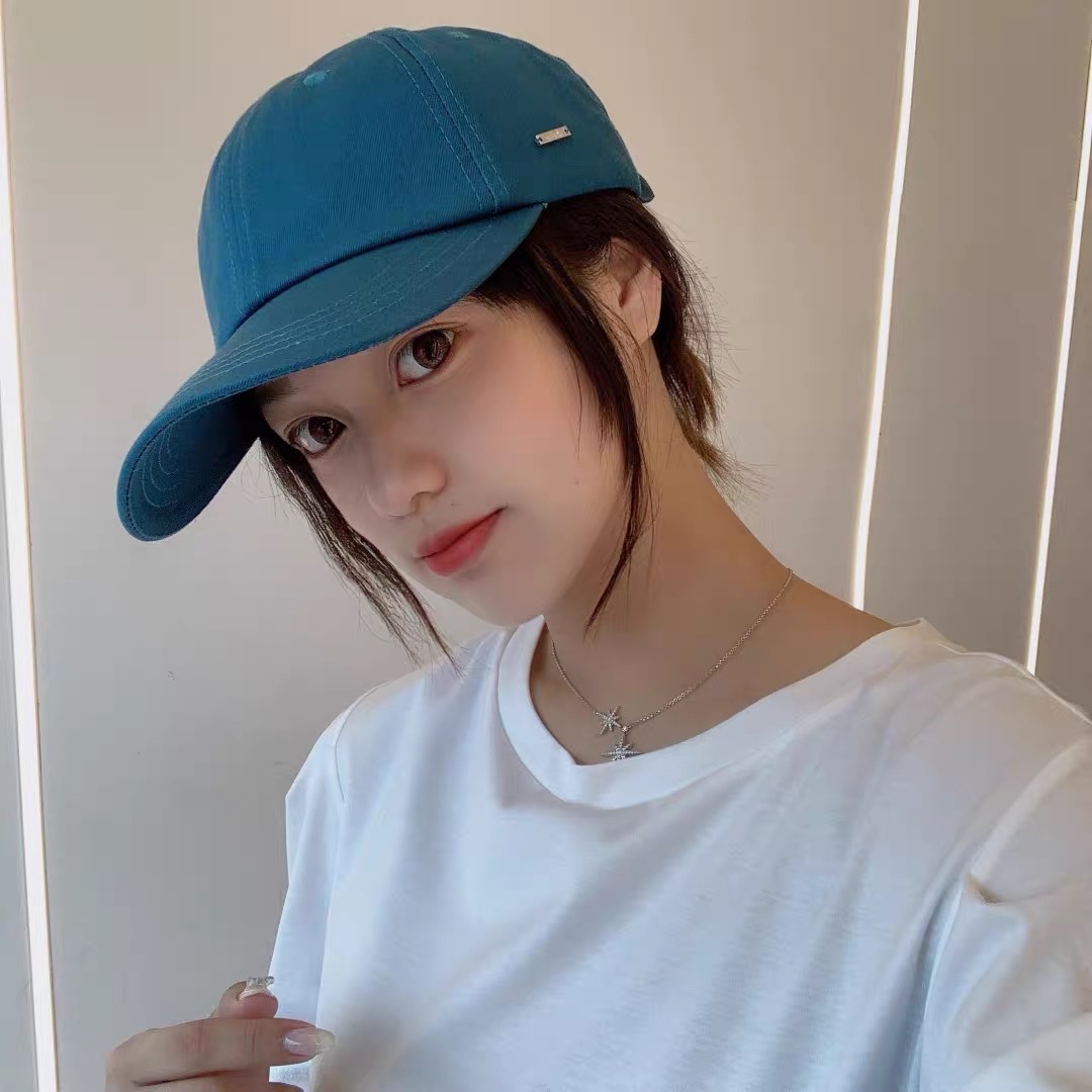 Casual all-cotton smooth board baseball cap detail image 12