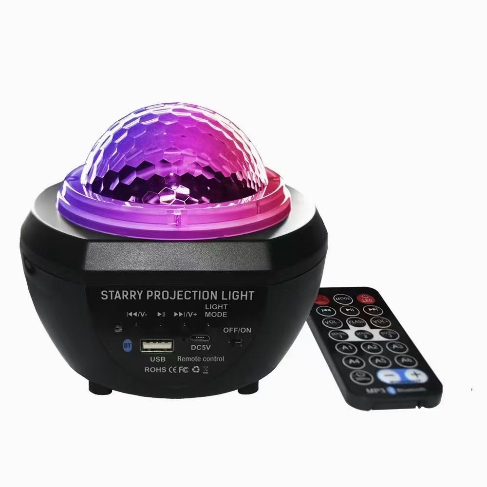 2021新款led星空投影灯圣诞小夜灯水纹星空灯蓝牙音乐家用氛围灯产品图