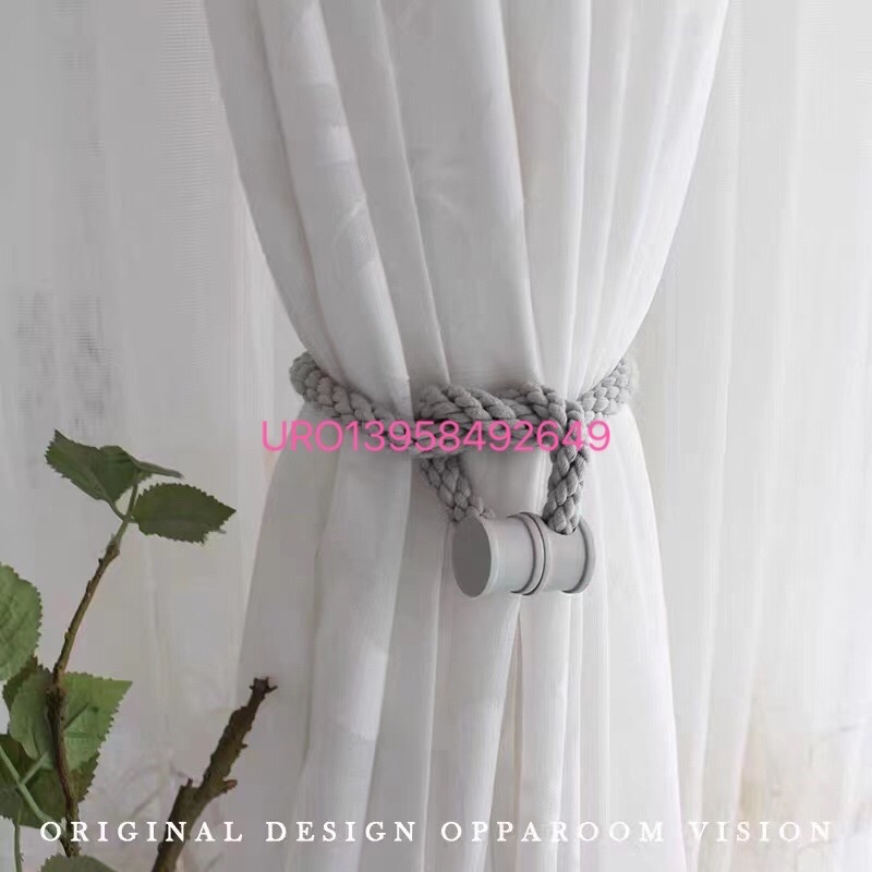 Estilo chino moderno clásico cortina con collar de primavera con hebilla magnética de primavera con hebilla de cortina atmosférica simple cinta de cortina de piedra preciosa cinta de cortina de taladrado Application Scenario
