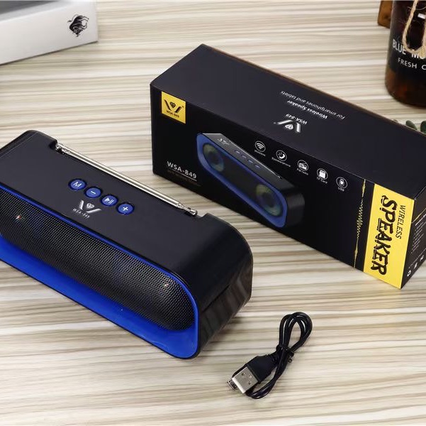 WSA-849
Product features: pull rod antenna mobile power supply colorful lights
Function: TWS. Bluetooth. USB.TF.FM. Hands-free calls