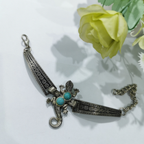 Turquoise lizard bracelet