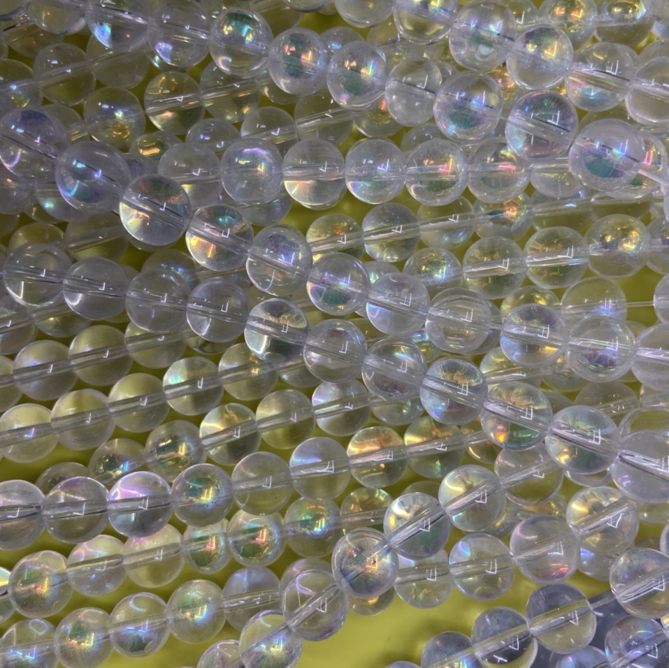 最新款水晶玻璃饰品配件电镀彩色