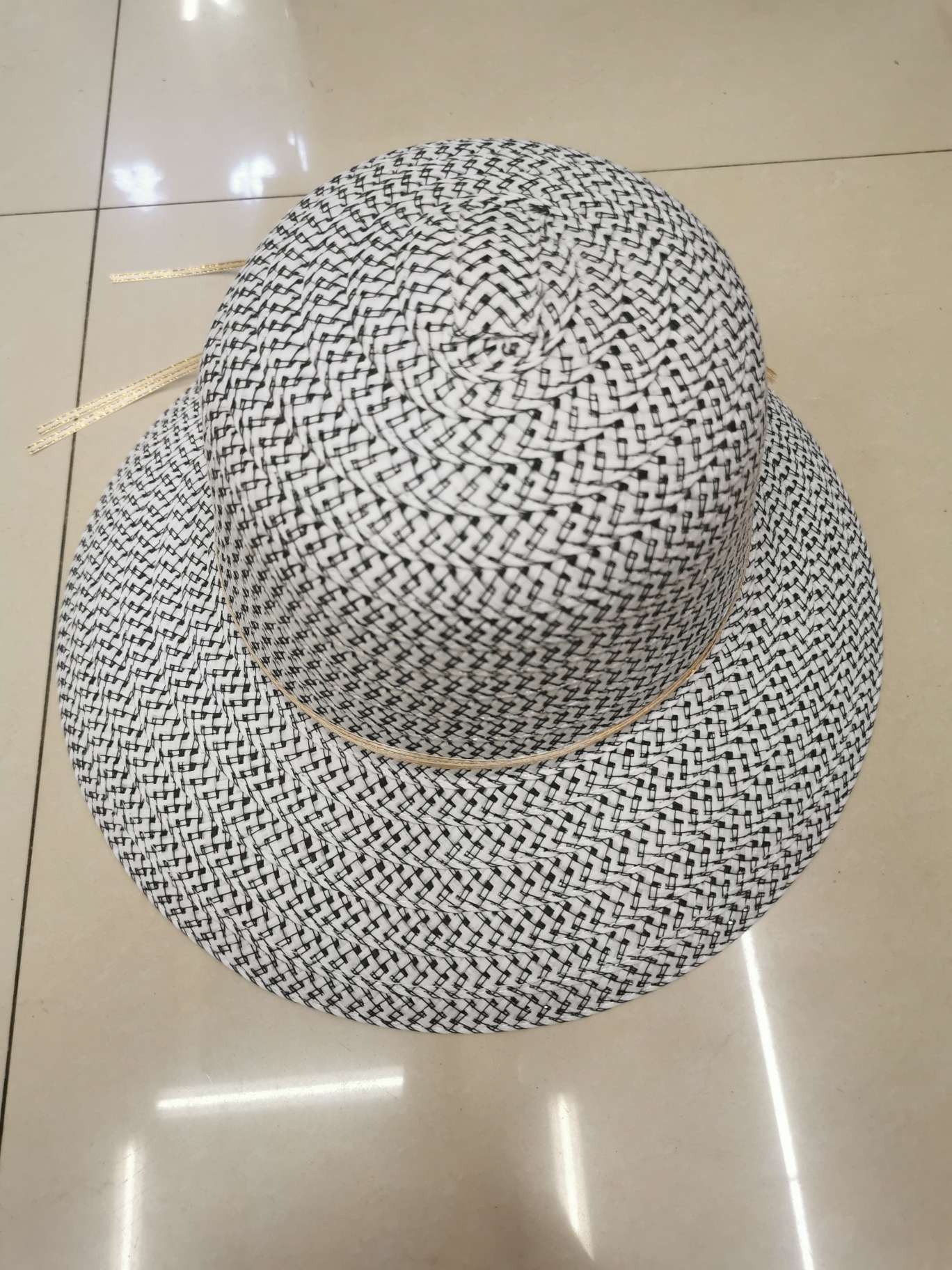Straw Hat 2021 New Summer Straw Hat Sunshade Hat Female Foldable Sun Hat Female Wide Brimmed Hat Item Picture