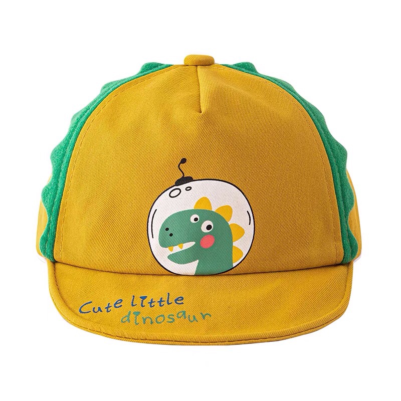 儿童遮阳帽潮恐龙软檐鸭舌帽春夏新款宝宝卡通可爱1一2岁男童帽子