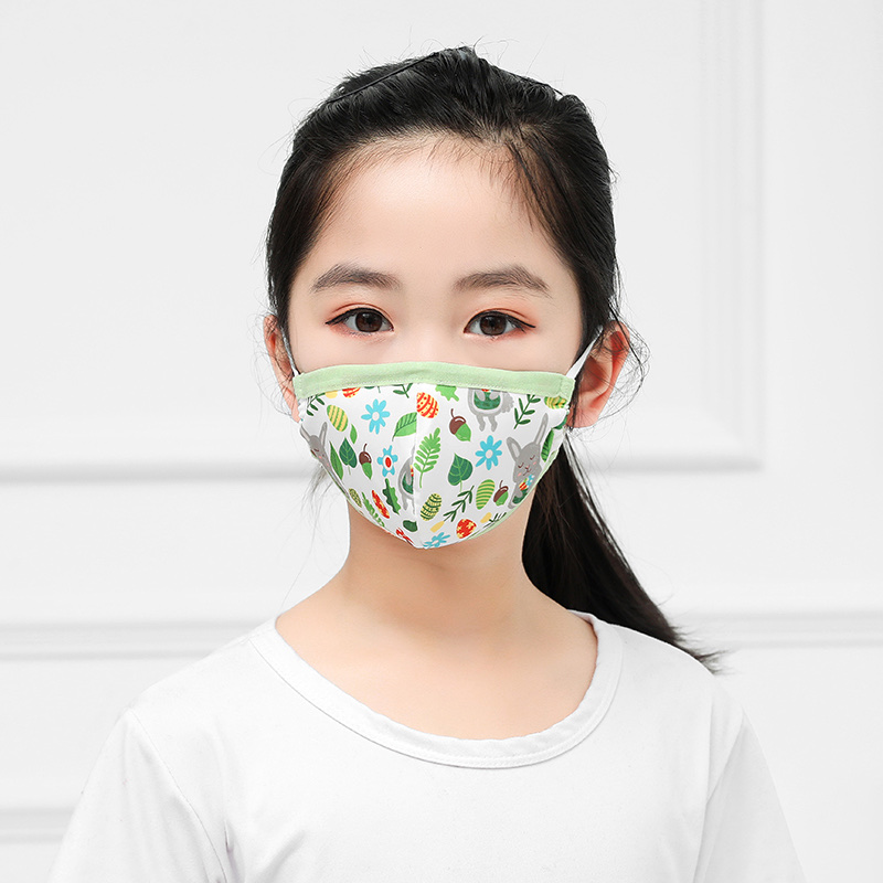 Children, babies, boys and girls sun protection, UV protection, ice silk summer dust-proof and breathable thin cartoon mask [Exclusive for foreign trade Specification image