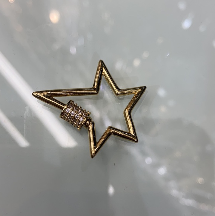 铜微镶五角星饰品