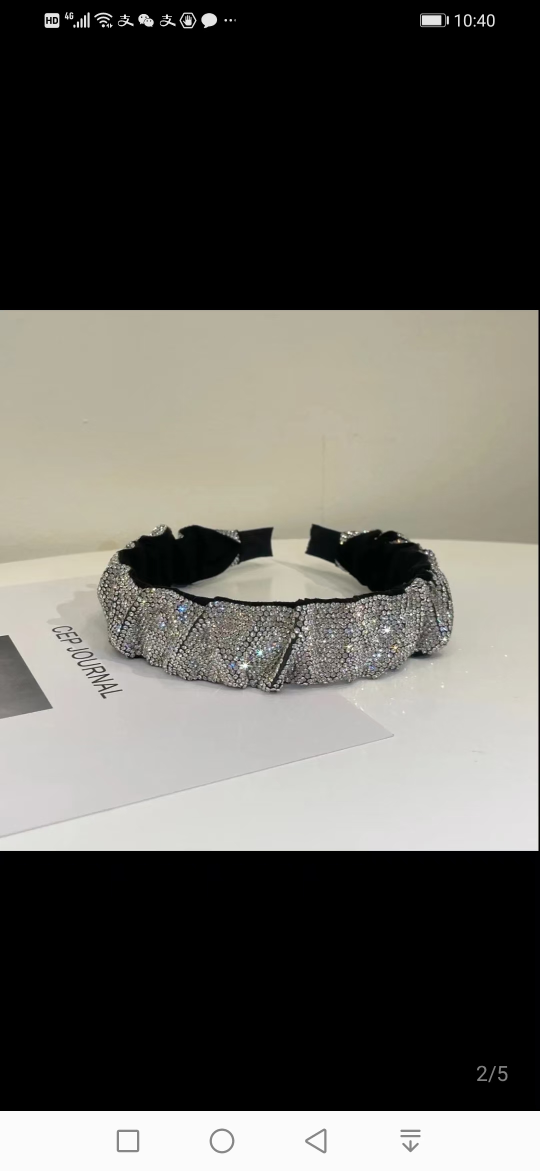 新款满钻头箍白底实物图