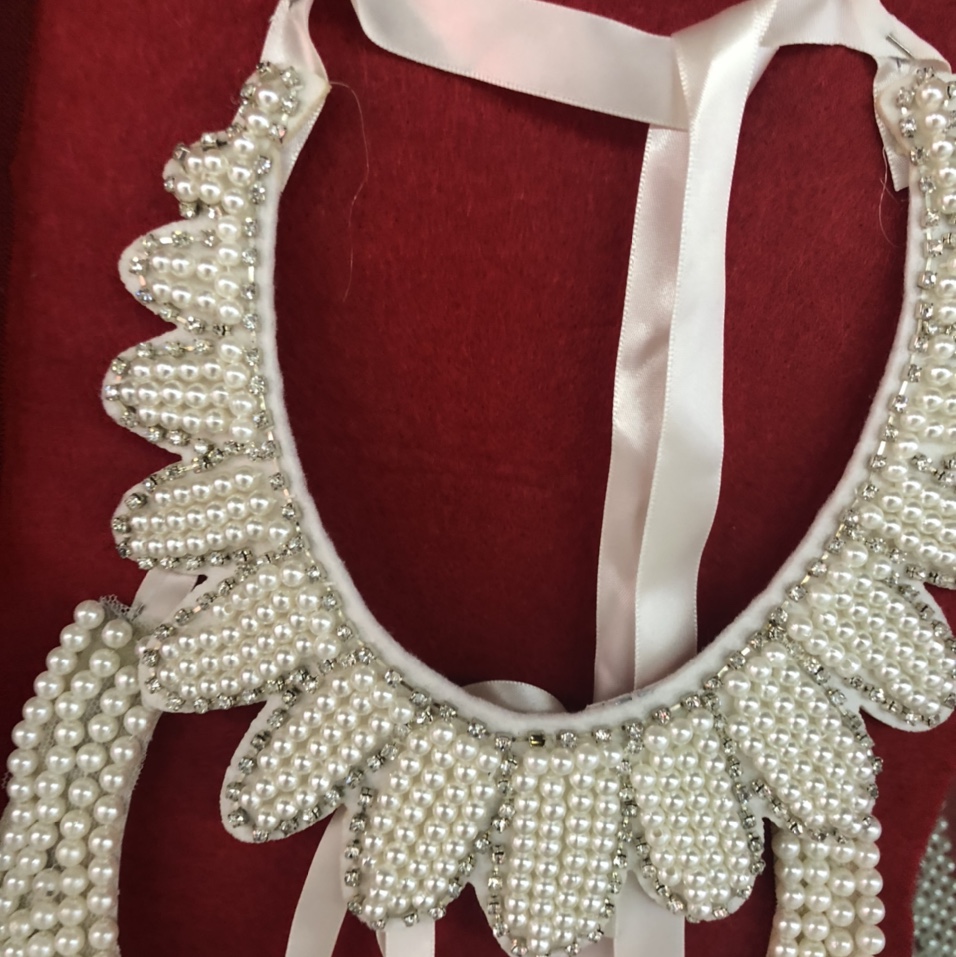 Hot selling decorative single false collar children's spring and winter rhinestone crystal collar accessories collar collar collar collar collar collar Korea all match collar