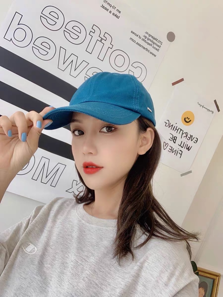 Casual all-cotton smooth board baseball cap detail image 8