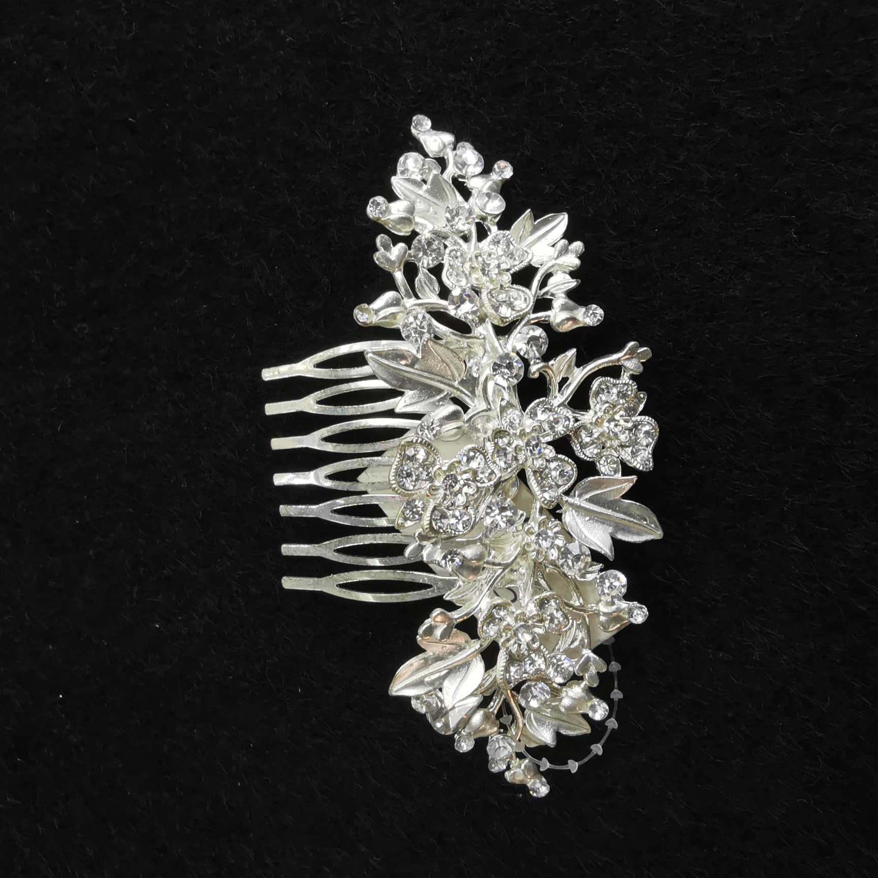 Princess hairpin Handmade rhinestone headpiece Wedding Flower child hair piece Children's show runway headpiece birthday