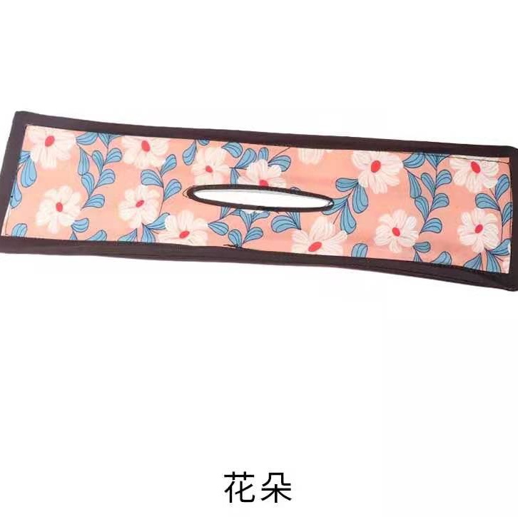 Hair tray Light pink flowers black border