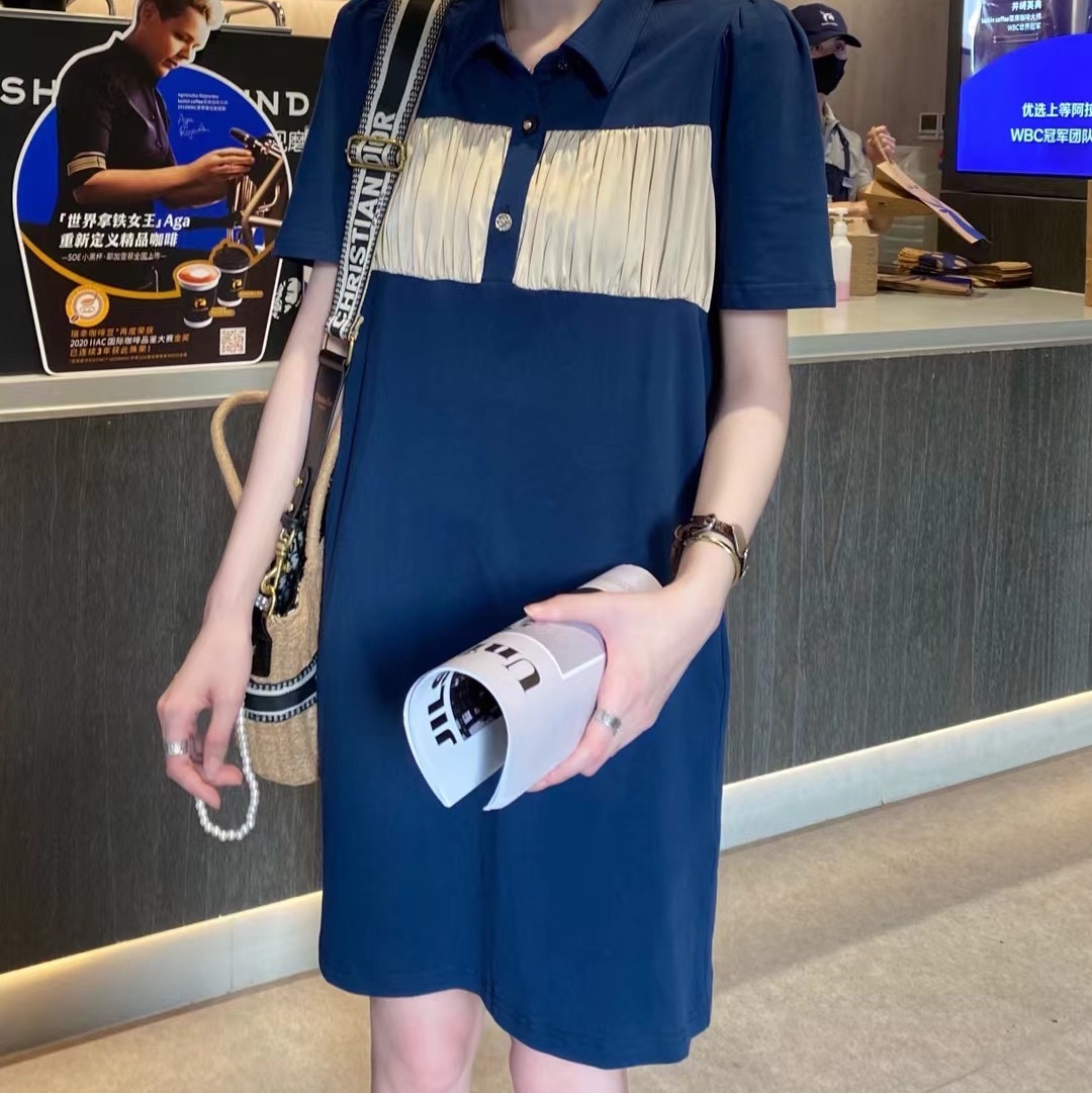 Dark blue dress