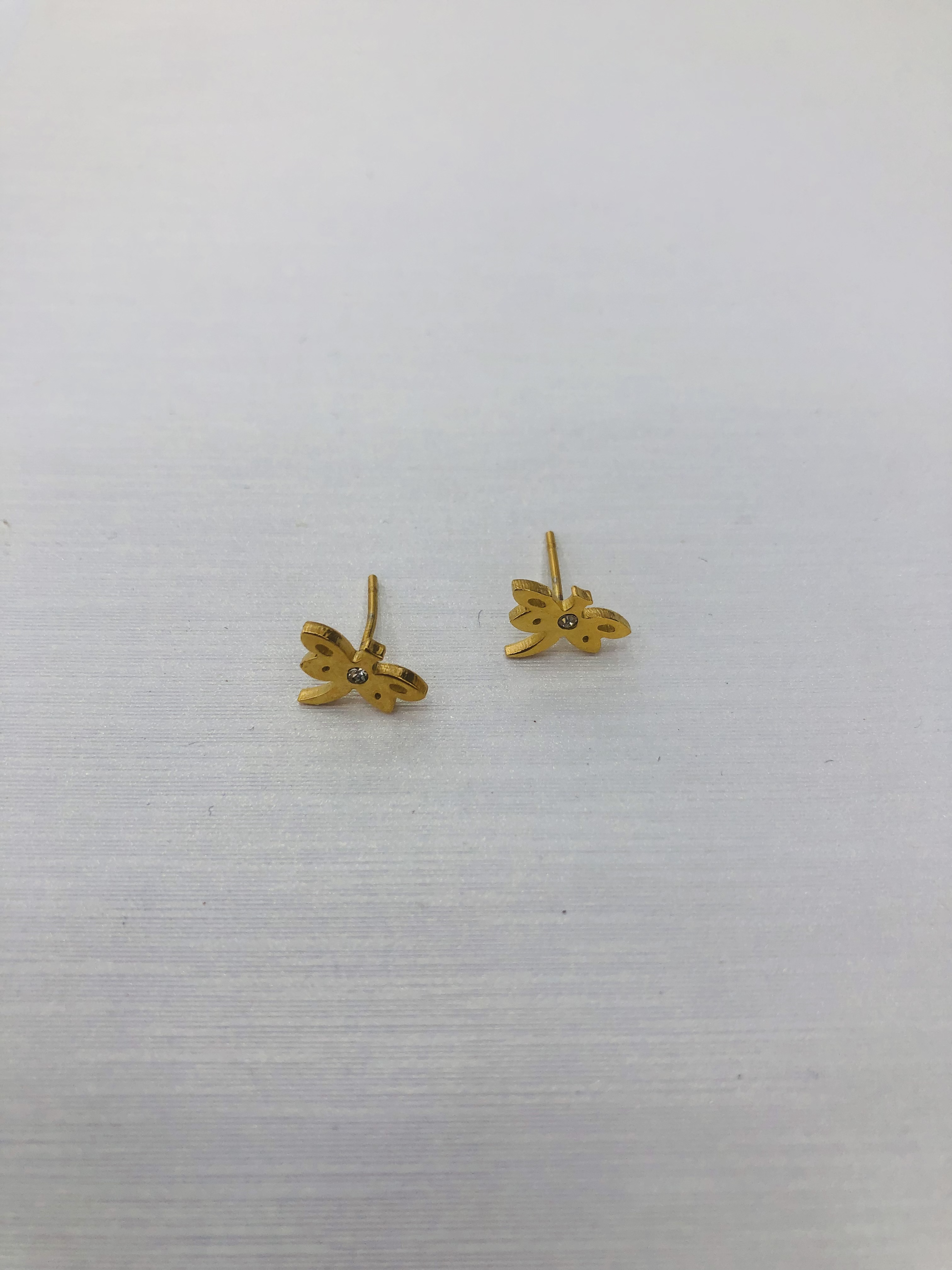 Small and simple Korean-style stainless steel ear studs for girls 10 detail image 1