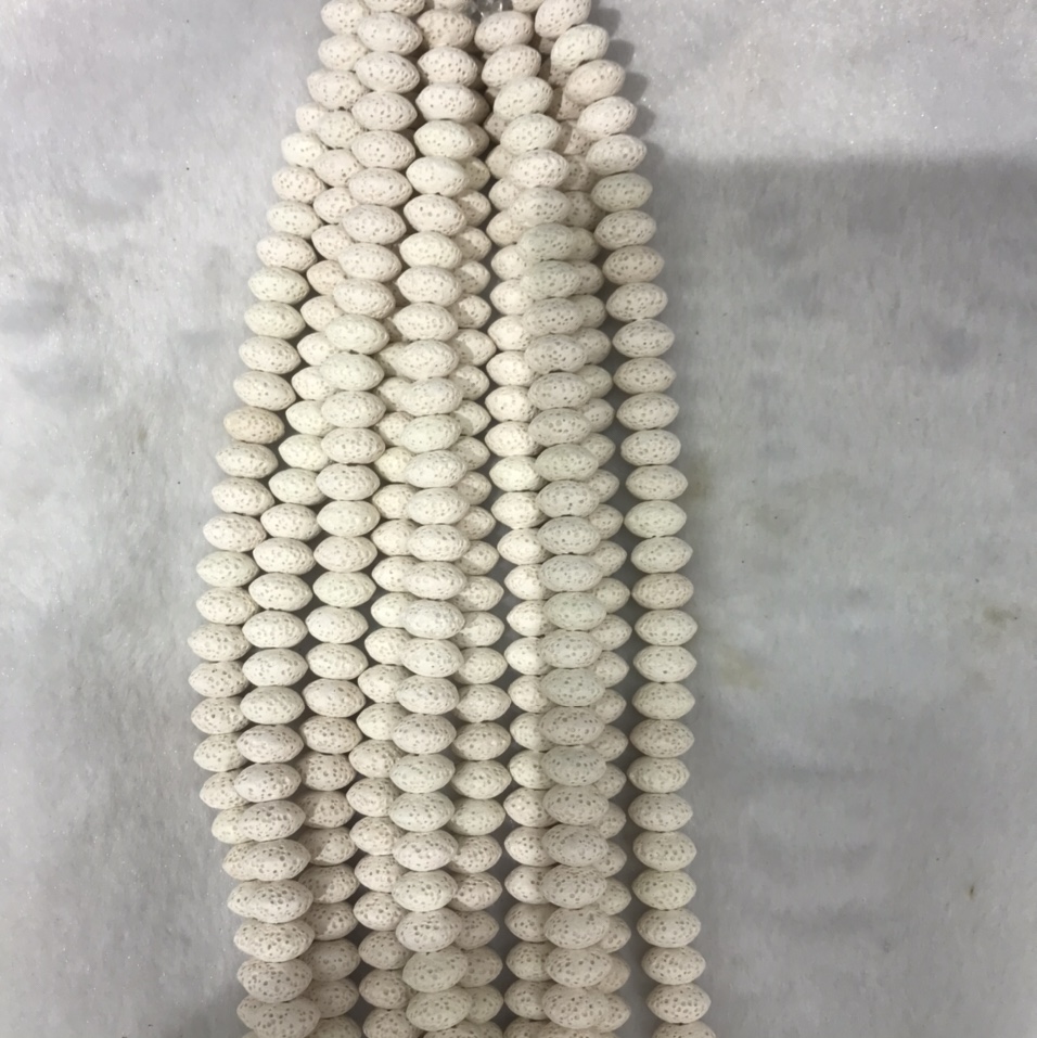 火山岩8*5mm车轮白色