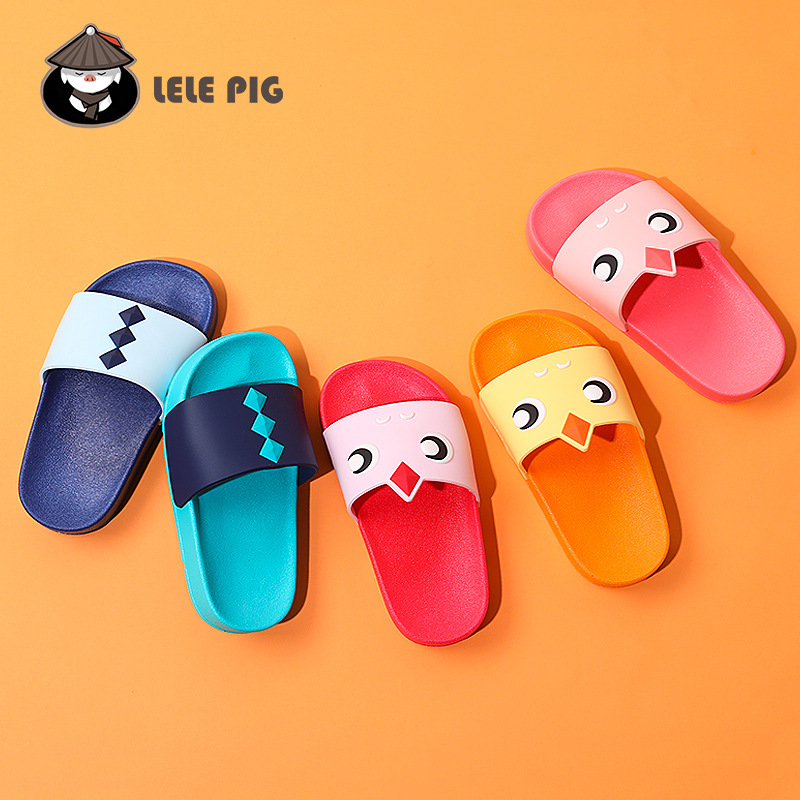 2020 new summer anti-slip soft-soled indoor parent-child slippers, home cartoon slippers, children's wholesale, inflatable anti-slip cute men's and women's slippers