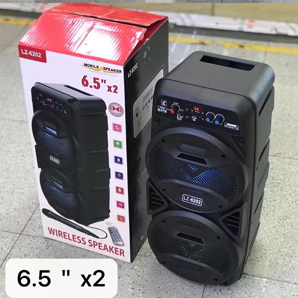 Lz6202
6.5 "x2 plastic case
Standard: microphone 🎤➕ remote control