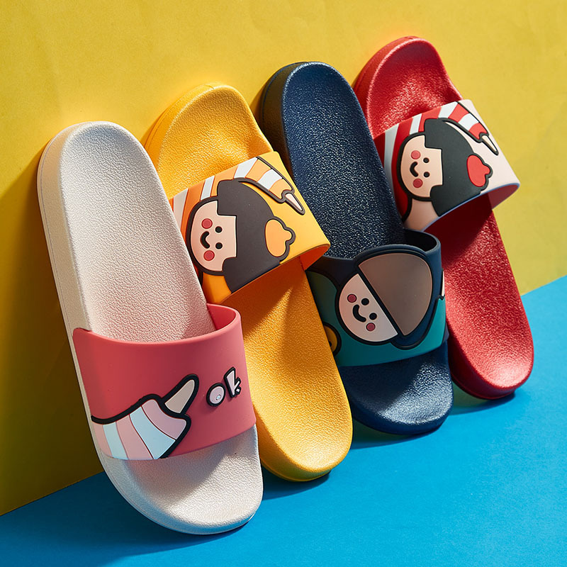 2020 new slippers women's summer beckons fun couples indoor drag non-slip home slippers bath slippers blow air non-slip men's and women's slippers