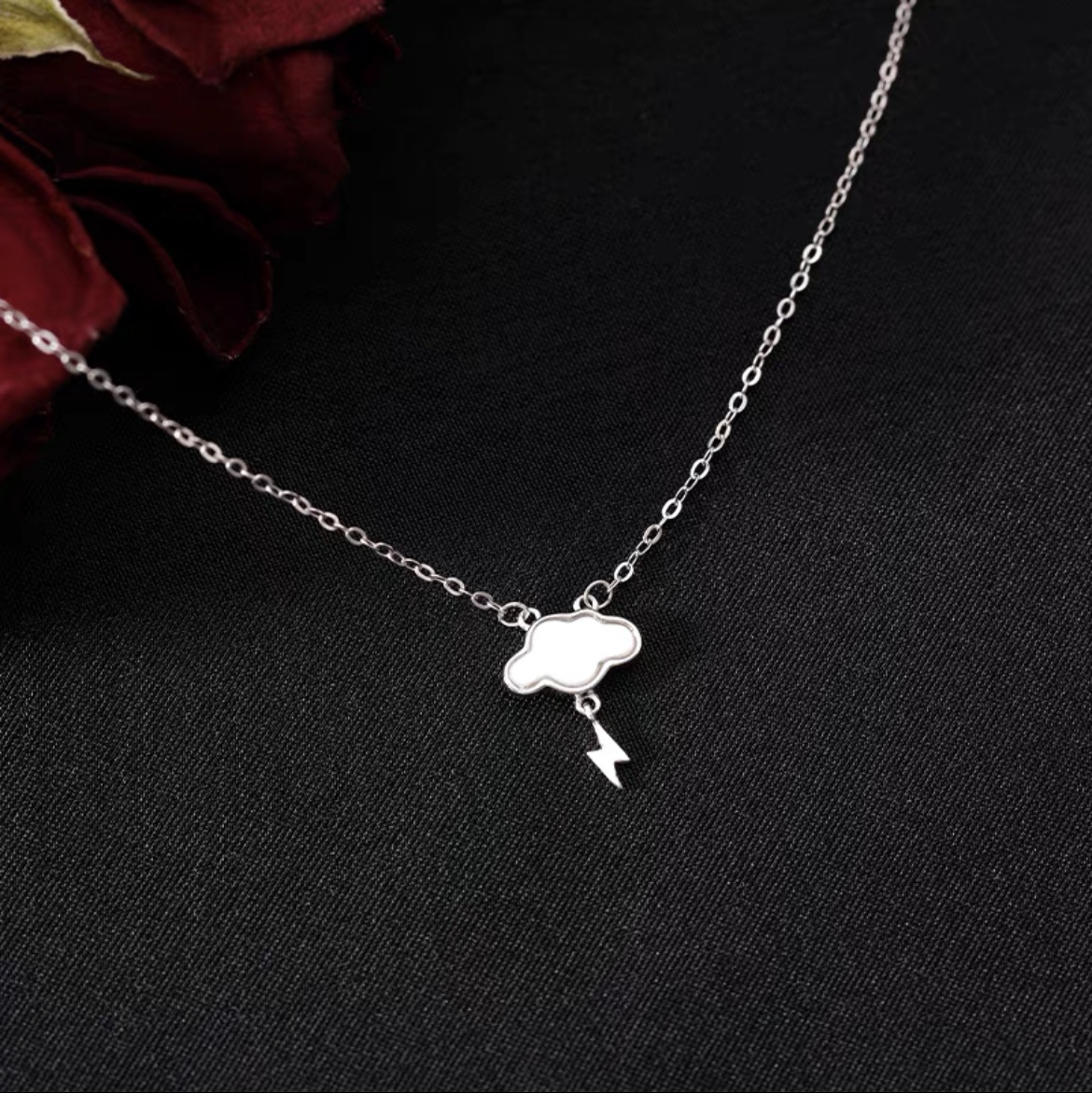 Lightning cloud clavicle chain