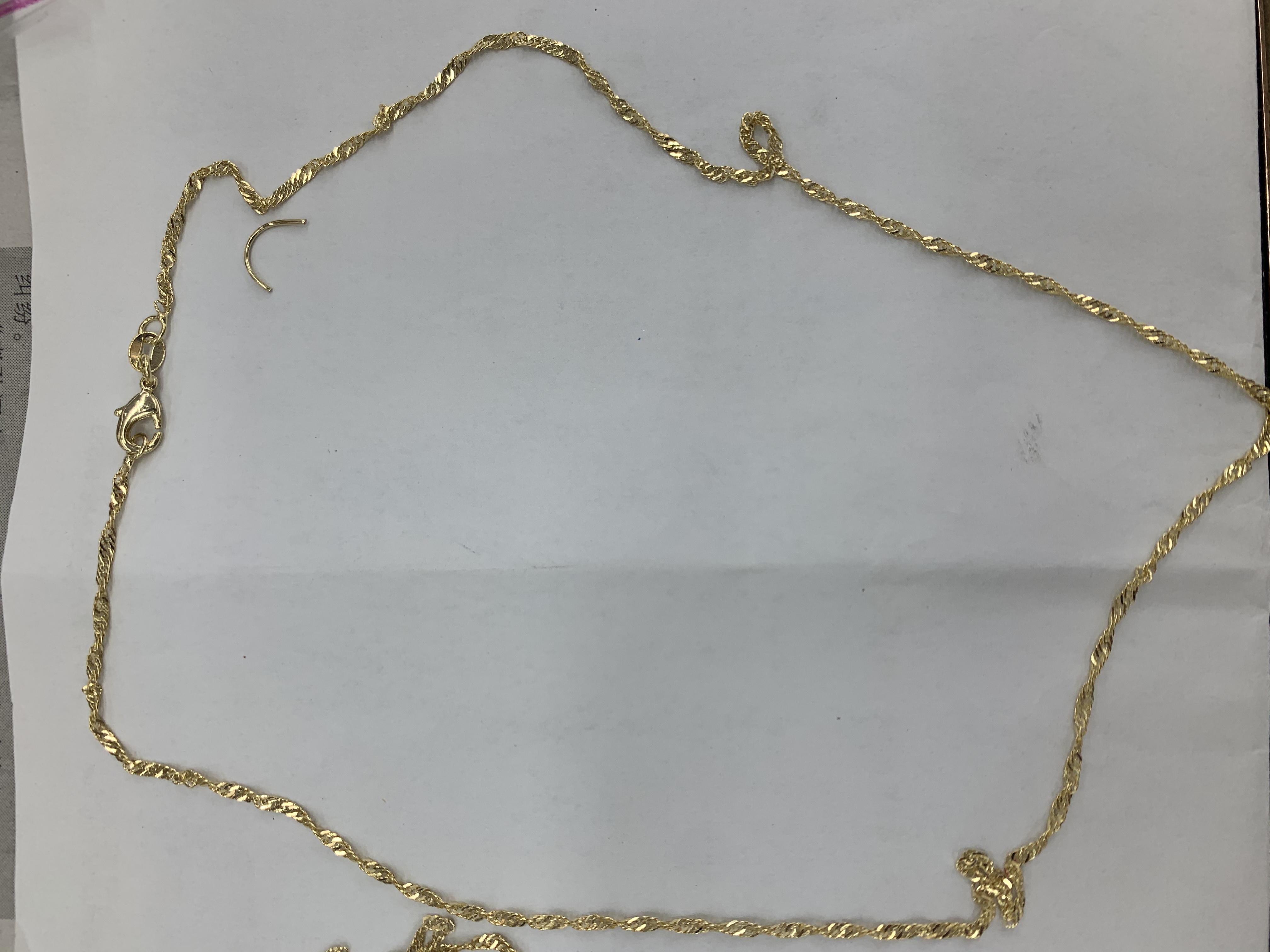 Yiwu International Trade City Chenming Accessories Store offers 14k gold water wave chain Specification image