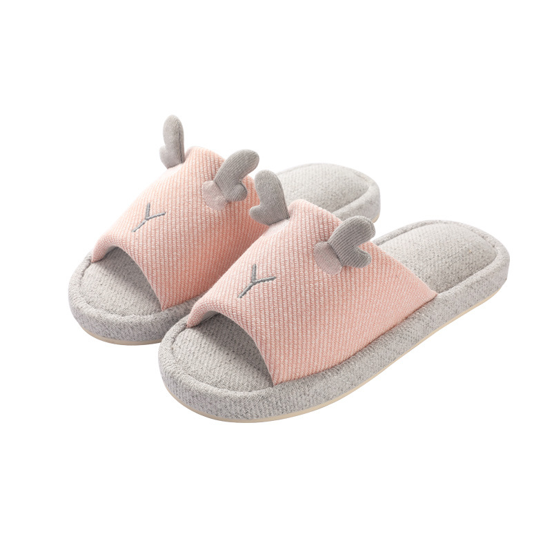 Fast Deer Linen Breathable and Comfortable Linen men's and women's indoor Mop Fast Deer Linen Breathable and Comfortable Linen men's and women's indoor Mop 9880 Deer Antler men's and women's couple style Application Scenario