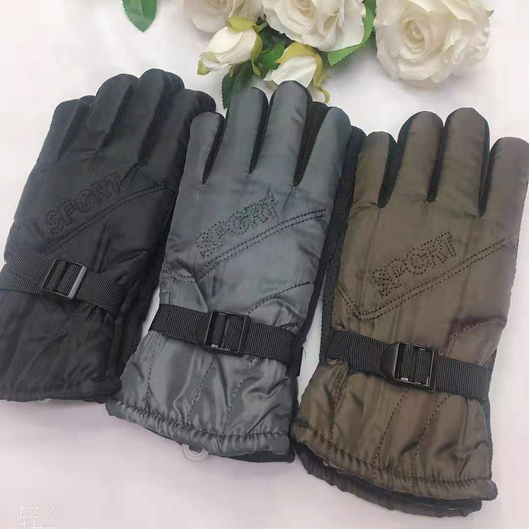 Winter men's casual light plate printed sport gloves