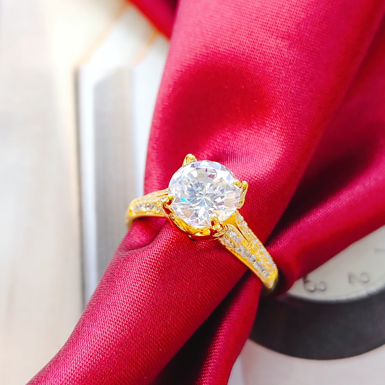 Moissanite series, zircon inset ring, welcome new and old customers to buy