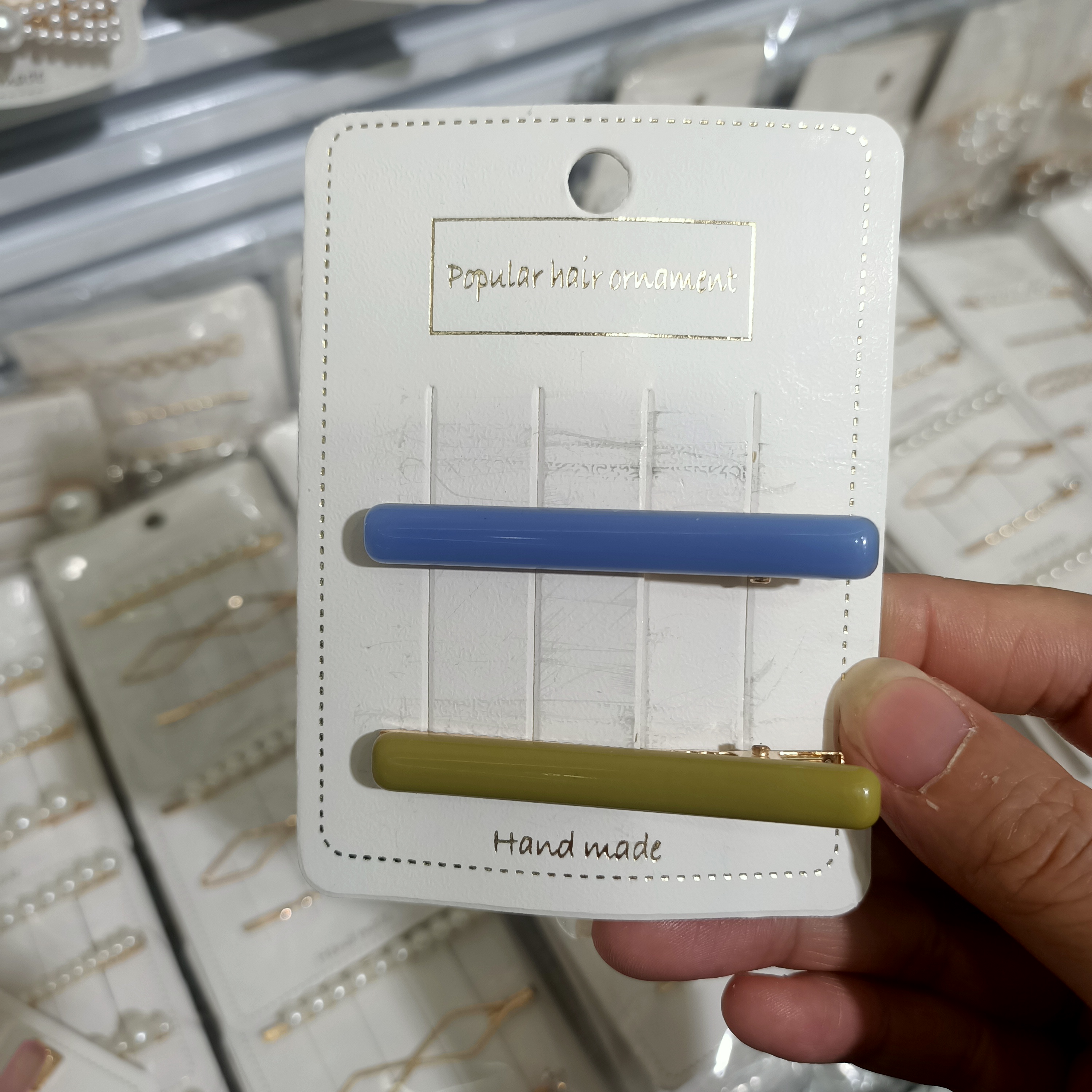Small striped orchid powder 2 pieces set