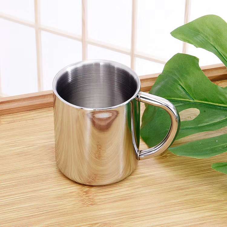 不锈钢双层口杯 不锈钢双层杯产品图