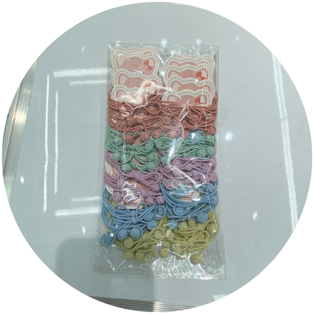 Children's Rubber Band Ins Korea Simple Cute Day Hair Band Girl Cartoon Fruit Hair Tie Cute Girl Hair Circle Simple Student Headwear Mi Ni A Accessories 053 Application Scenario