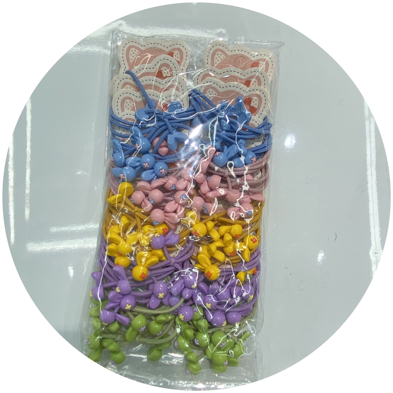 Children's Rubber Band Ins Korea Simple Cute Day Hair Band Girl Cartoon Fruit Hair Tie Cute Girl Hair Circle Simple Student Headwear Mi Ni A Jewelry 059