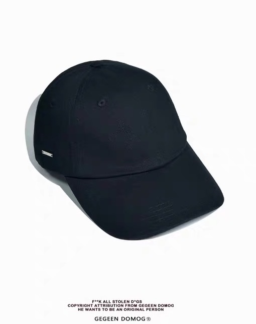 Casual all-cotton smooth board baseball cap detail image 2