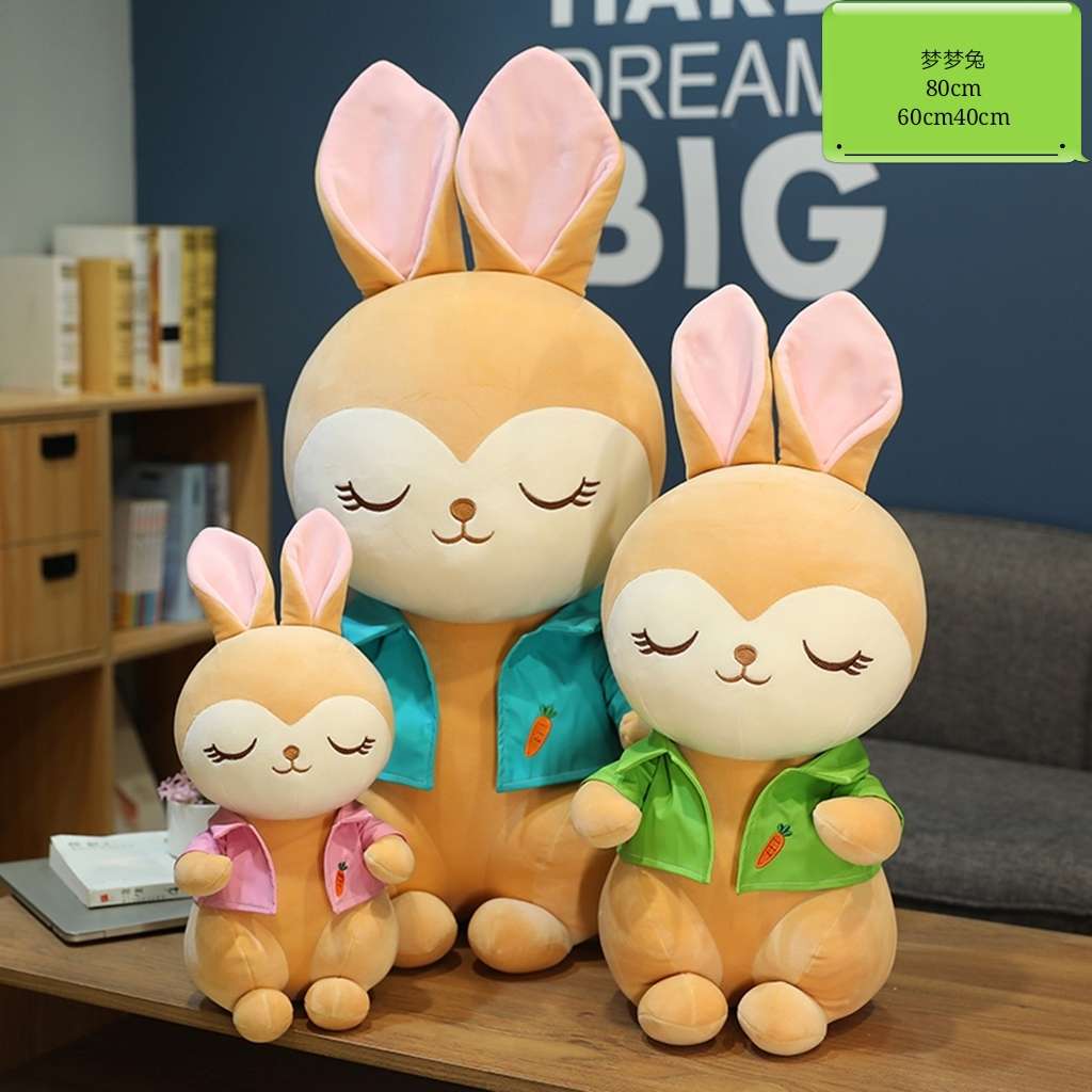 Couple rabbit plush toys, dressing up rabbit boys and girls style plush dolls details Picture