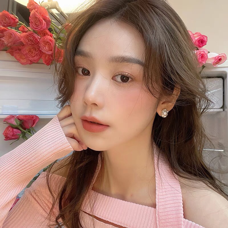 小香风珍珠耳钉2021年新款潮气质高级大气女神范耳环女耳夹耳饰