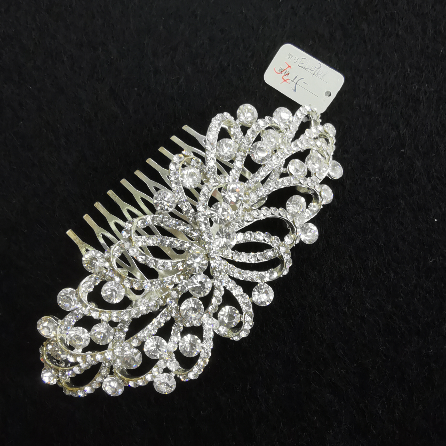 Korean hair accessories Rhinestone pearl bow hair accessories popular women's accessories
