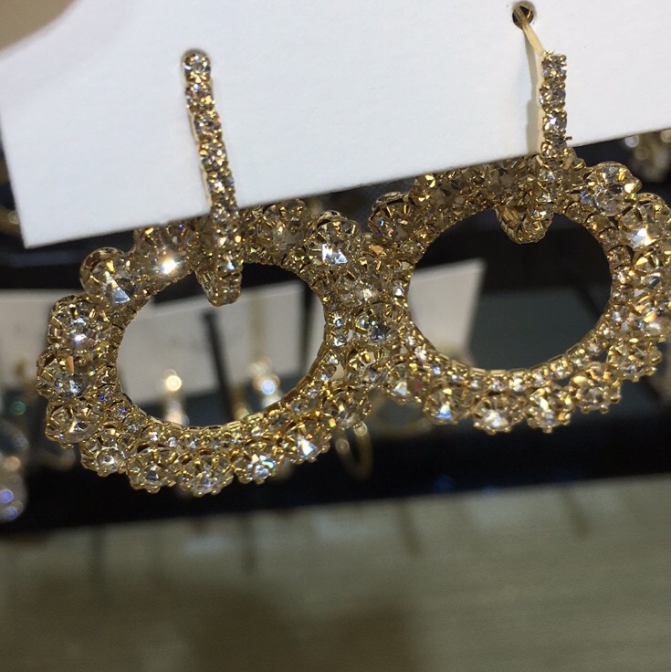 Network explosion recommended 925 silver needle, real gold plated Korean claw diamond earring girl