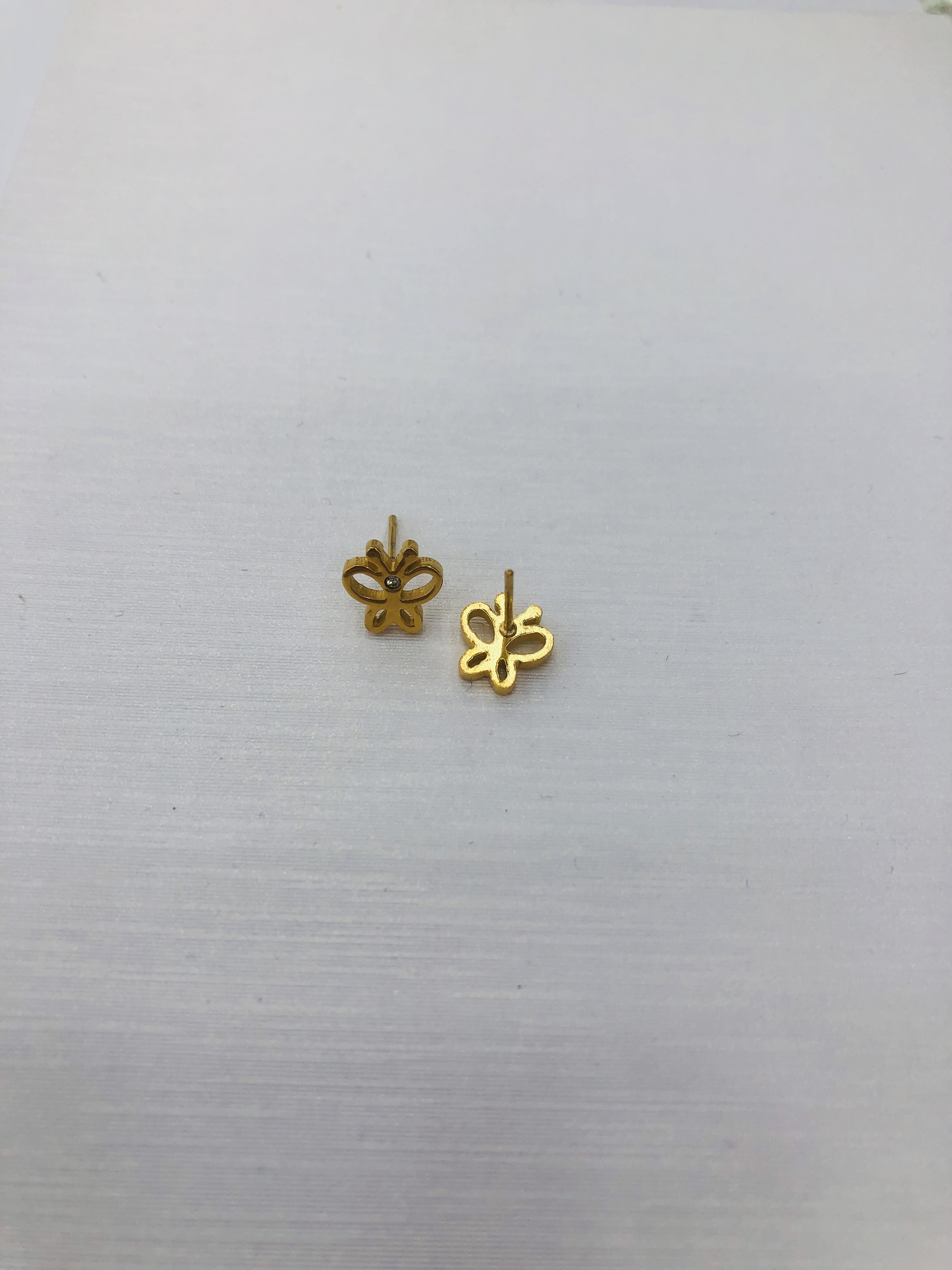 Small and simple Korean-style stainless steel ear studs for girls 3 Specification image