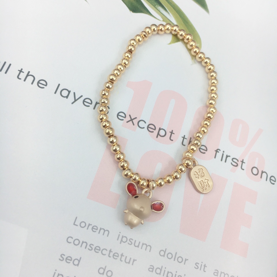 网红款金珠时尚潮流手链小配饰