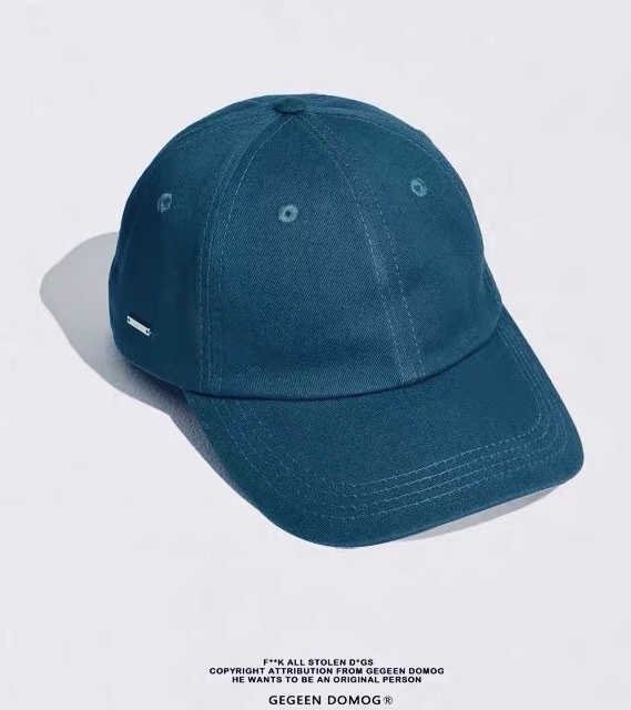 Casual all-cotton smooth board baseball cap detail image 1