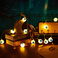 亚马逊跨境新款万圣节搞怪惊悚眼球led鬼节灯串节日装饰灯彩灯3米20灯暖白色电池盒细节图
