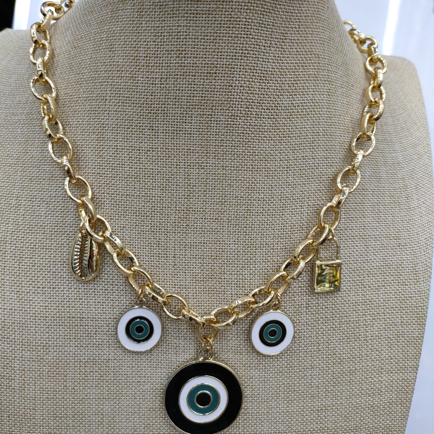 Necklace Thick chain necklace women's new fashion light luxury niche gold decorative chain collarbone sweater chain accessories thumbnail