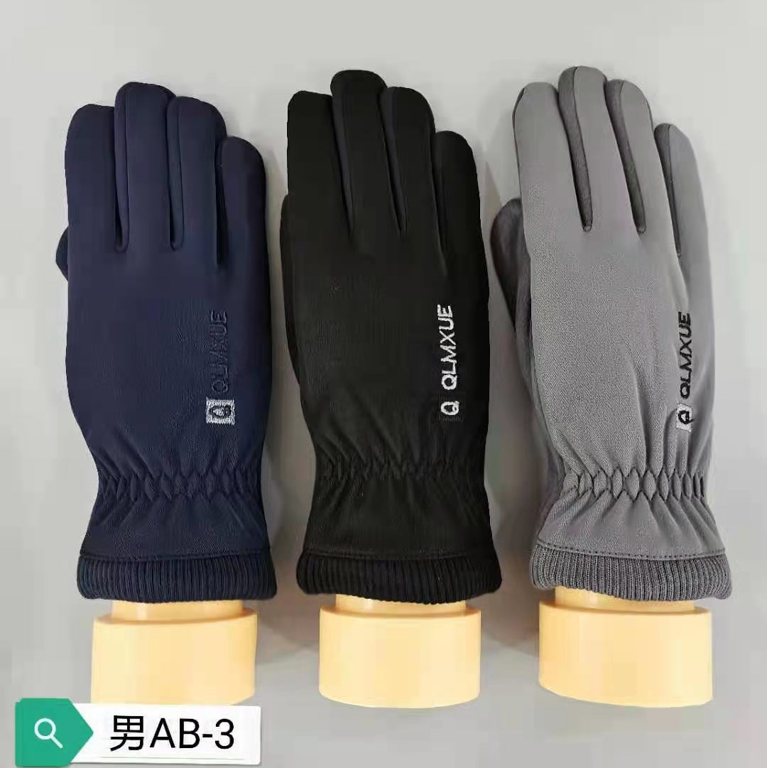 Men's de Jong touch screen embroidered gloves gloves